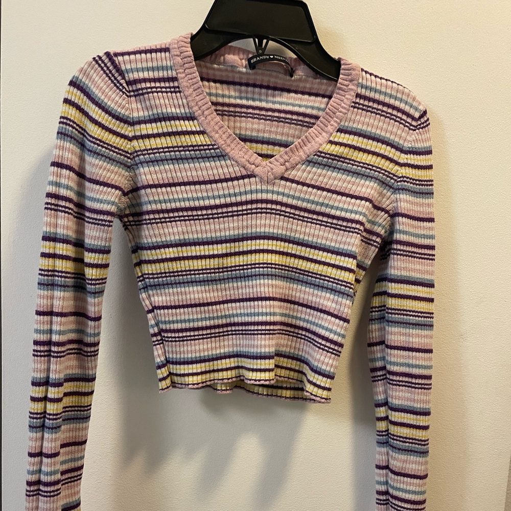 Long sleeve crop top
